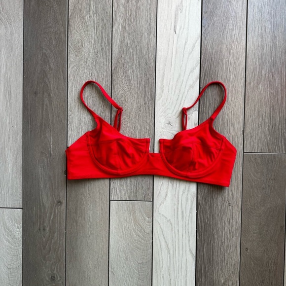 SOLID & STRIPED Harley Bikini Top Ruby | Size: Large | Excellent Condition - Picture 1 of 7